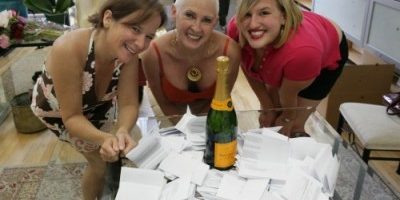 Raffle drawing at Nia HQ